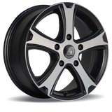 A1 Wheels Riva - matt black, face matt polished